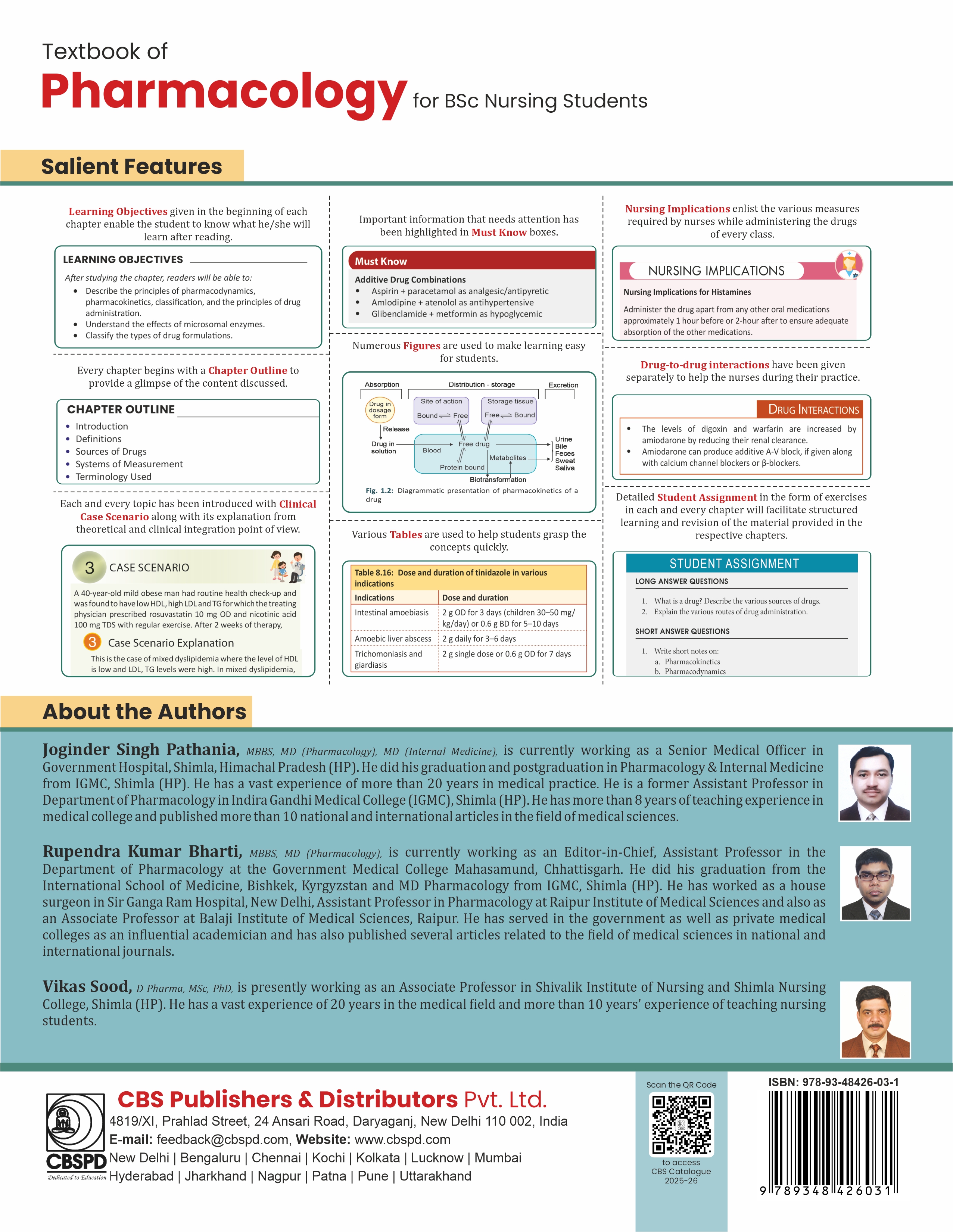 Textbook of pharmacology for bsc nursing students